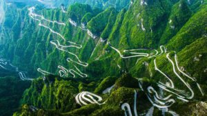 Chinese 10 Most Beautiful Highways-Zhangshanjie Tianmenshan Panshan Highway